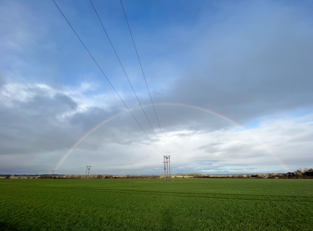 Rainbow and Power Line, Ponteland
